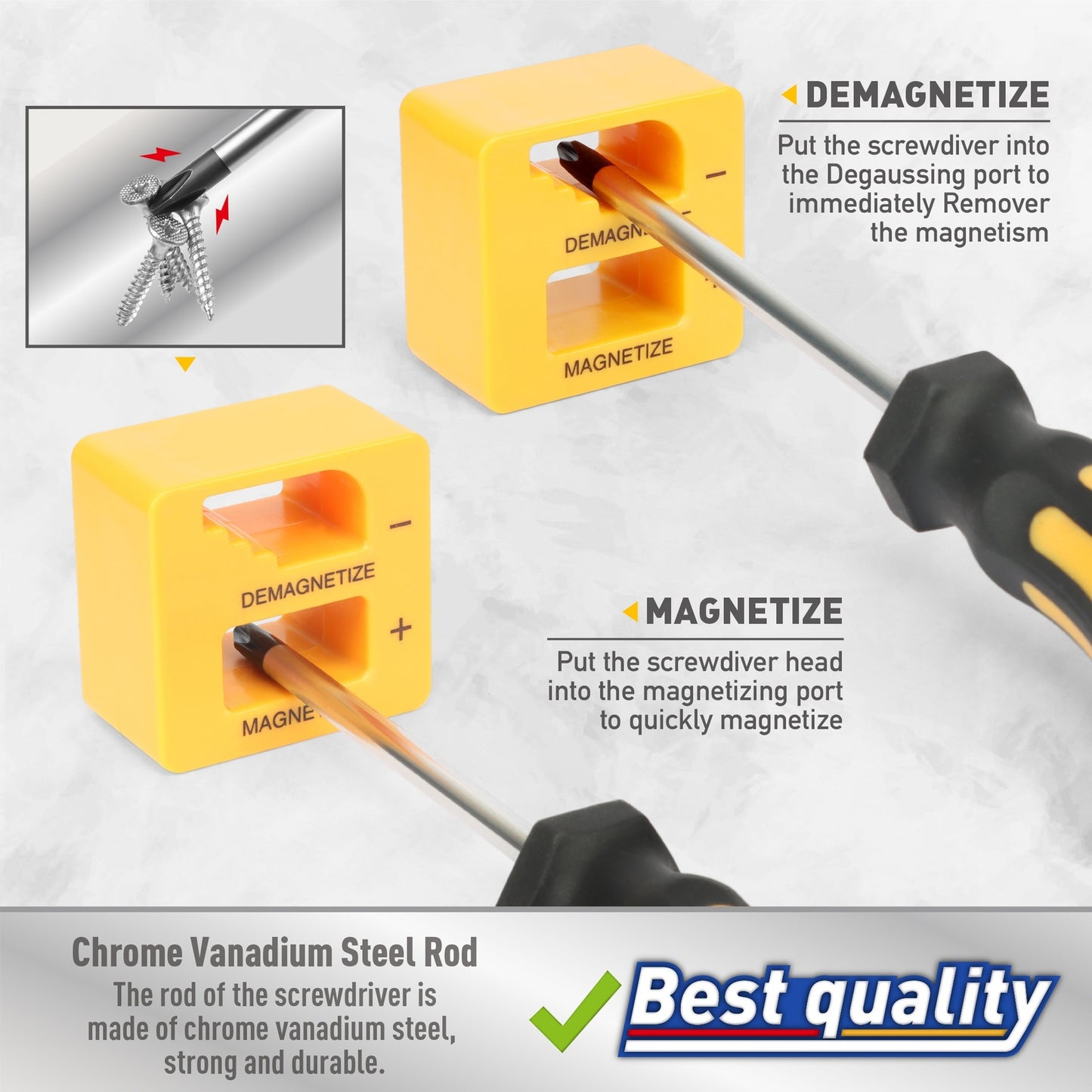 Magnetic Screwdriver Set Tool With Box
