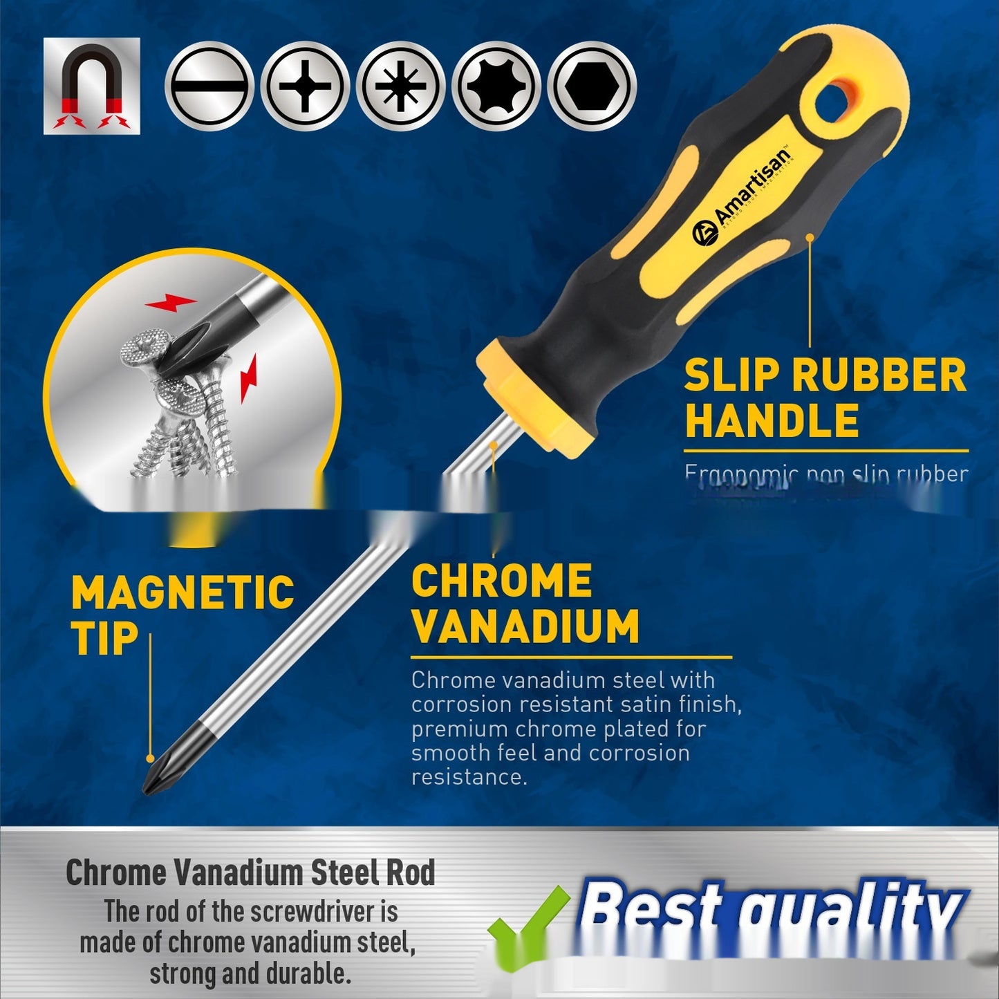 Magnetic Screwdriver Set Tool With Box