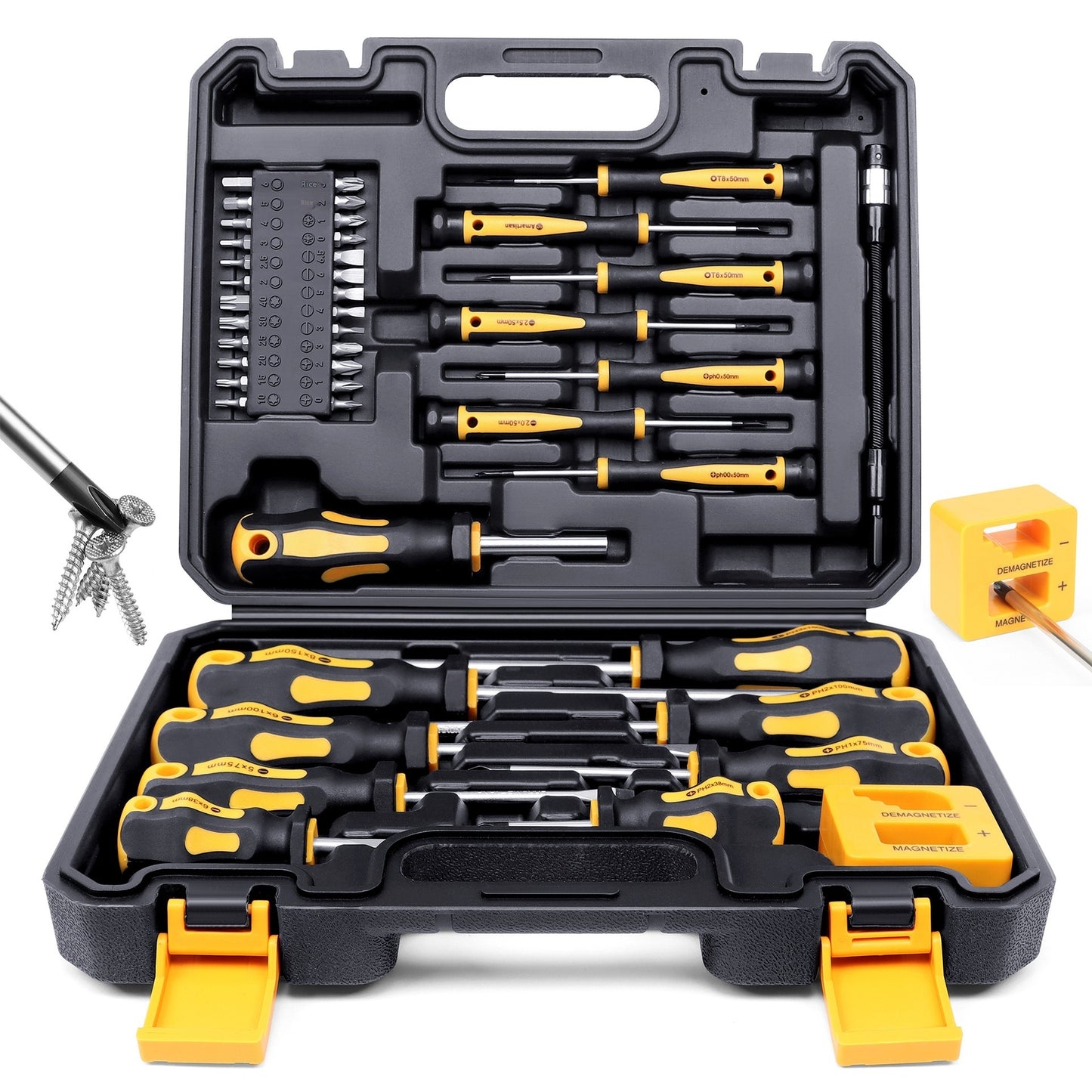 Magnetic Screwdriver Set Tool With Box