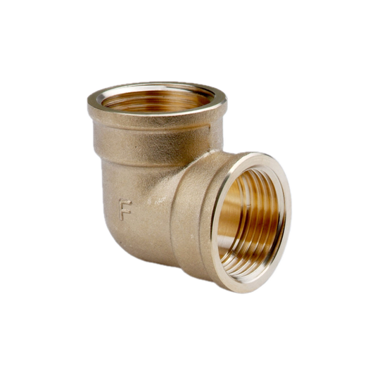 Indesiho Pro Brass Elbow 90 degrees X 1-2 Inch plumbing fitting for bathroom pipes