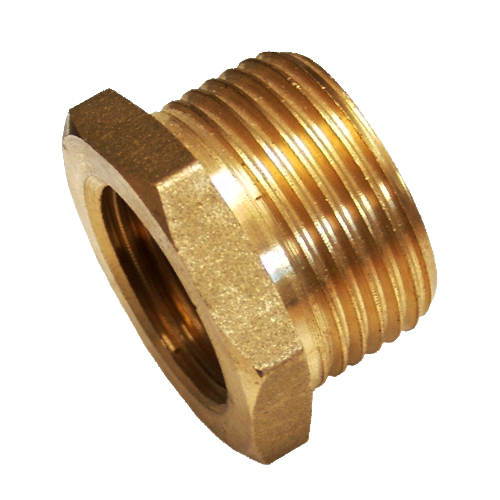 Indesiho Pro Brass Short Reduction 3-4 Inch to 1 Inch plumbing fitting for bathroom use