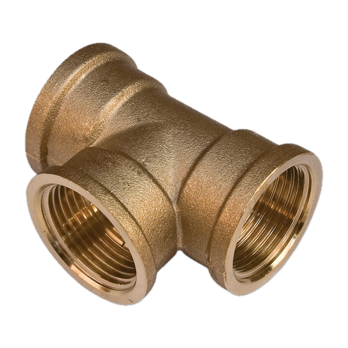 Indesiho Pro Brass Tee 1-2 Inch plumbing fitting for bathroom pipe connections