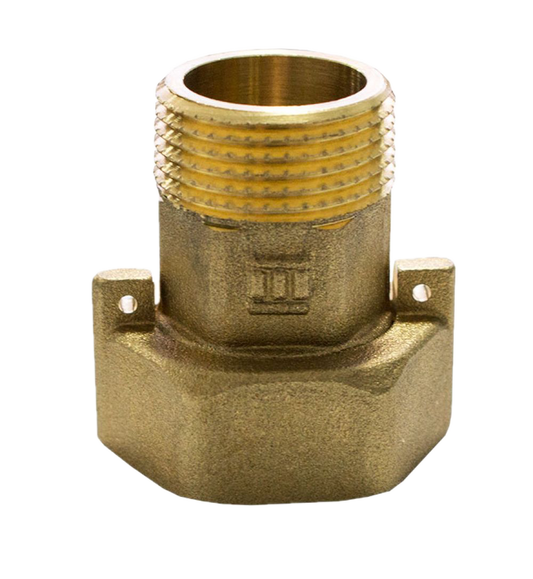 Indesiho Pro Brass Water Meter Connector 3-4 Inch with durable threaded design for bathroom plumbing