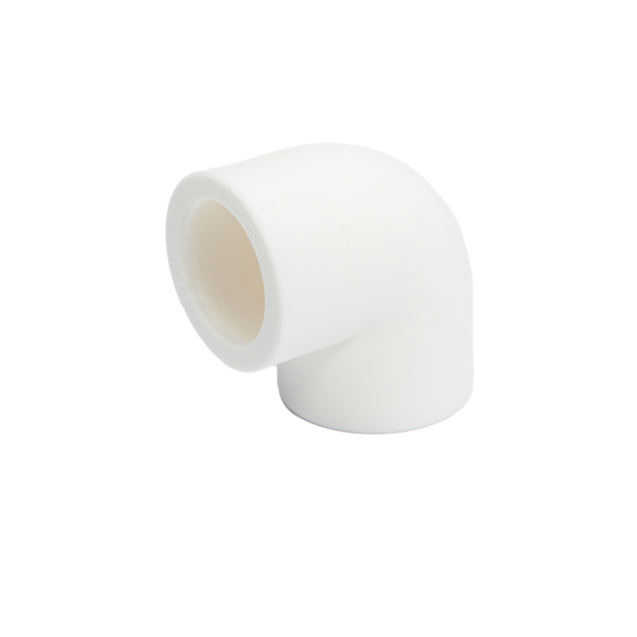 Indesiho Pro white PPR elbow fitting 40mm for bathroom plumbing pipe connections