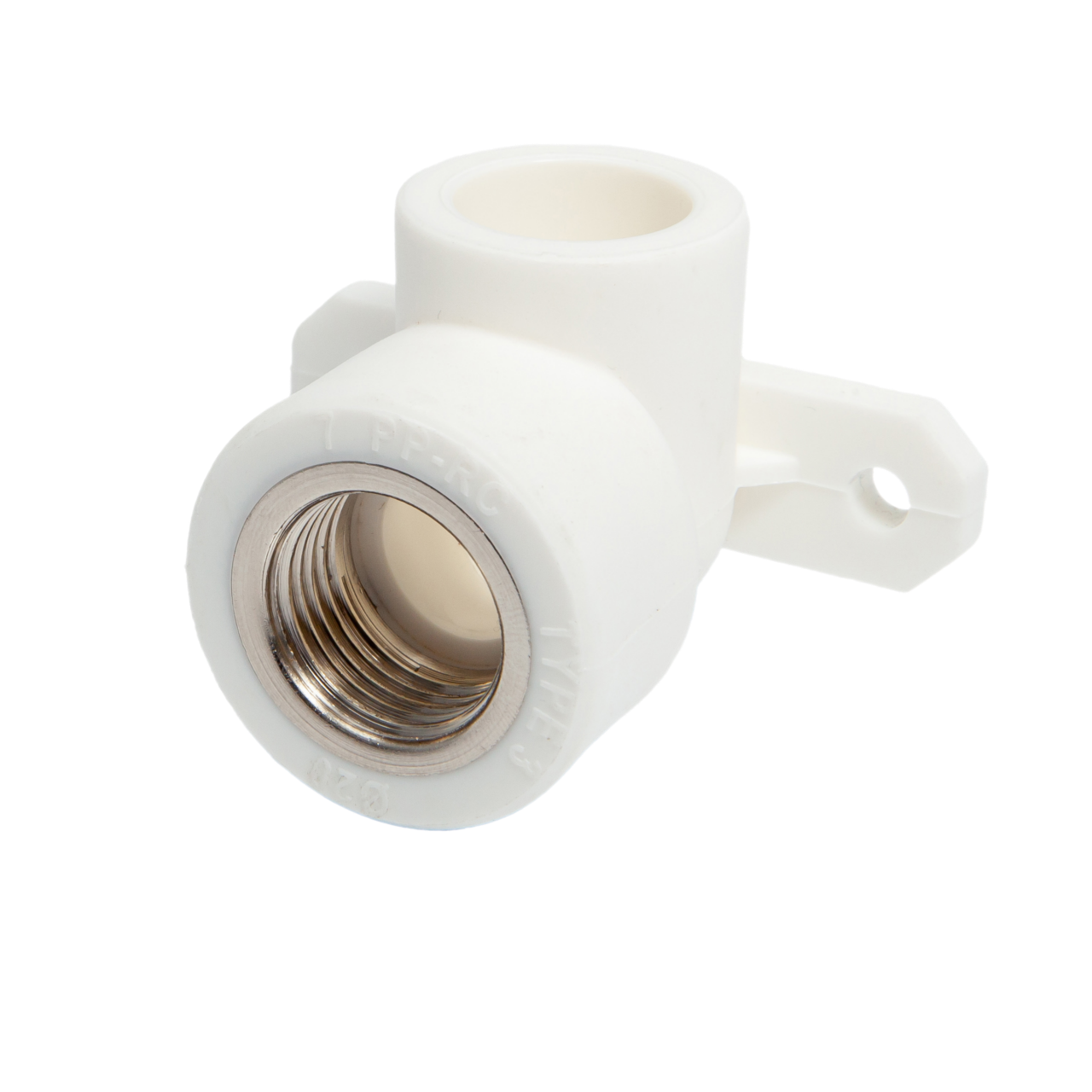 PPR elbow with base and internal brass thread 20x1-2 inch by Indesiho Pro for bathroom plumbing