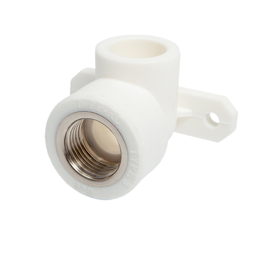 PPR elbow with base and internal brass thread 20x1-2 inch by Indesiho Pro for bathroom plumbing