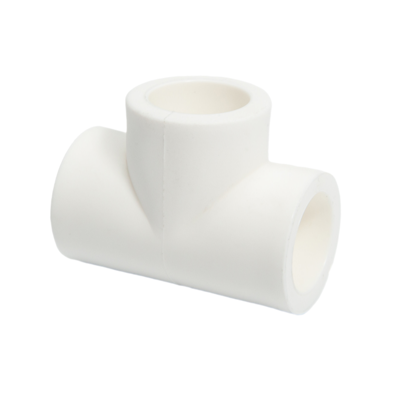 Indesiho Pro white PPR equal tee 63mm pipe fitting for bathroom plumbing connections