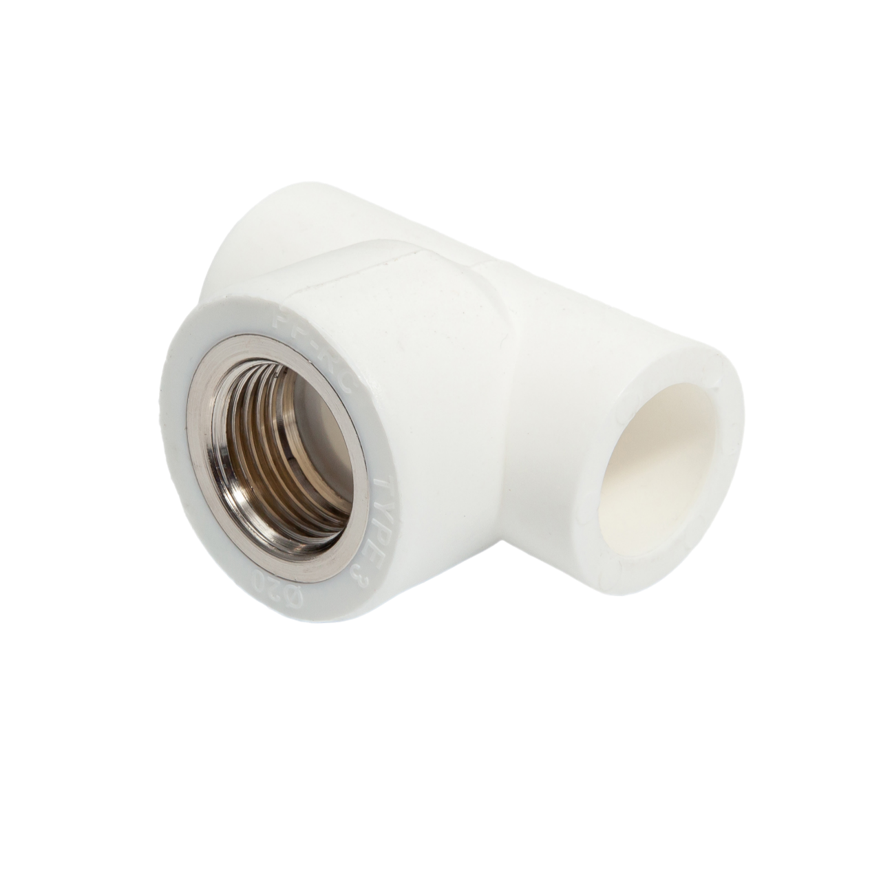 PPR tee with internal brass thread 32x1 inch white bathroom plumbing connector by Indesiho Pro