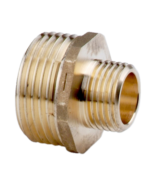 Indesiho Pro Reduced Brass Nipple 3-4 Inch To 1 Inch plumbing fitting for bathroom use