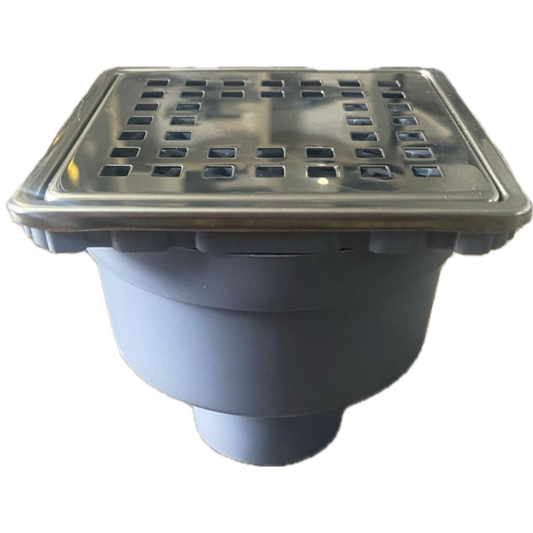 Indesiho stainless steel floor drain 15x15cm with durable design for bathroom drainage